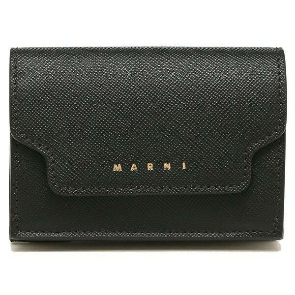 マルニ  三つ折り財布 トリフォールドウォレット  ミニ財布 ベージュ レディース MARNI PFMOW02U07 LV520 詳細画像