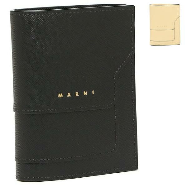 マルニ  二つ折り財布 バイフォールドウォレット ベージュ レディース MARNI PFMOQ14U07 LV520
