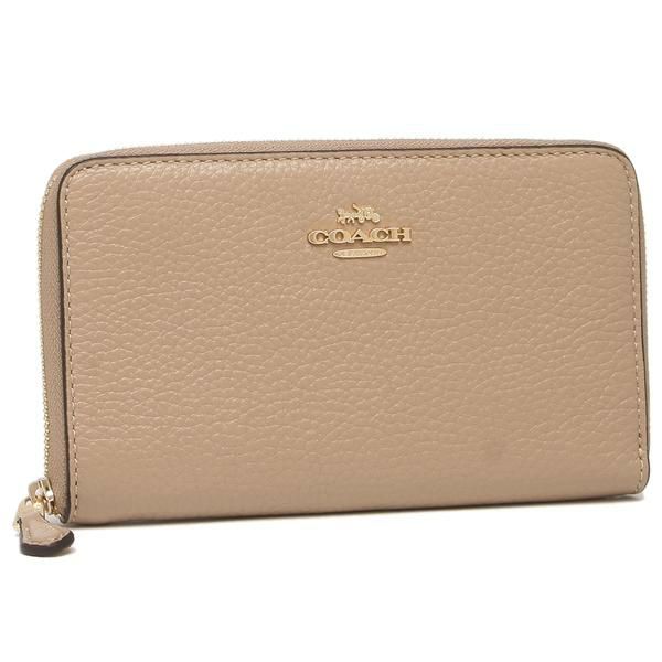 コーチ アウトレット 二つ折り財布 ベージュ レディース COACH C4124 IMTAU