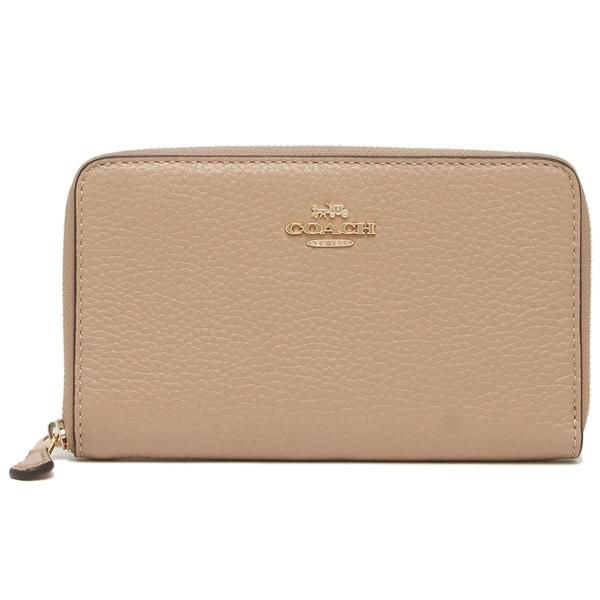 コーチ アウトレット 二つ折り財布 ベージュ レディース COACH C4124 IMTAU 詳細画像