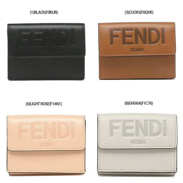 フェンディ 三つ折り財布 フェンディローマ ミニ財布 レディース FENDI 8M0395 AAYZ 詳細画像