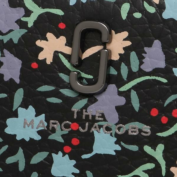 マークジェイコブス 二つ折り財布 ソフトショット ミニ財布 ブラック マルチ レディース MARC JACOBS S110L01SP21 002 詳細画像