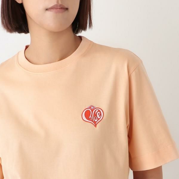 クロエ トップス Tシャツ オレンジ レディース CHLOE CHC21UJH13183 81R 詳細画像