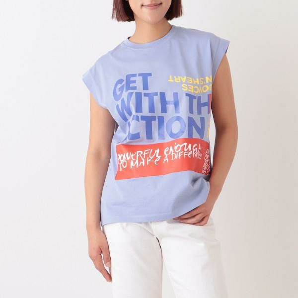 クロエ トップス Tシャツ ブルー レディース CHLOE CHC21UJH37182 40M