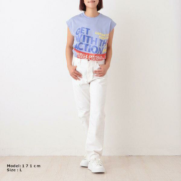 クロエ トップス Tシャツ ブルー レディース CHLOE CHC21UJH37182 40M 詳細画像