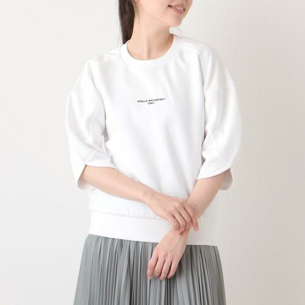 ステラマッカートニー Tシャツ トップス ロゴ スウェット ホワイト レディース STELLA McCARTNEY 603139 SOW68 9000