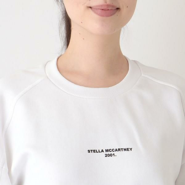 ステラマッカートニー Tシャツ トップス ロゴ スウェット ホワイト レディース STELLA McCARTNEY 603139 SOW68 9000 詳細画像