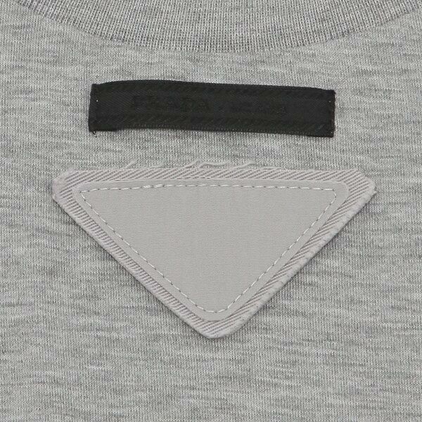 プラダ Tシャツ トップス オーバーサイズ グレー レディース PRADA 3558A 1Y98 211 F0031 詳細画像