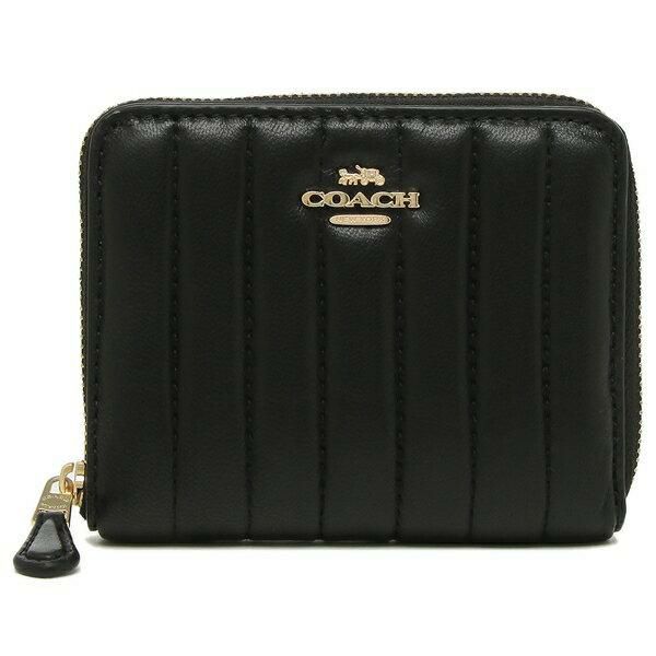 コーチ アウトレット 二つ折り財布 リニア キルティング スモールジップ アラウンド ウォレット レディース COACH F2886 詳細画像