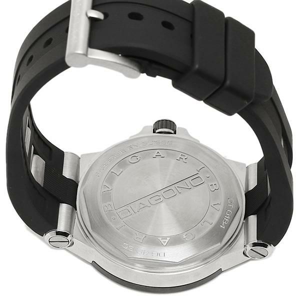 ブルガリ 時計 メンズ BVLGARI DG42BSCVD ディアゴノ 腕時計 ウォッチ ブラック 詳細画像