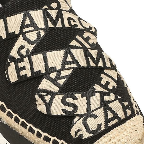ステラマッカートニー シューズ 靴 ロゴ プラットフォーム エスパドリーユ ブラック レディース STELLA McCARTNEY 800159 N0222 1073 詳細画像