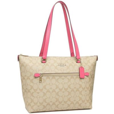 コーチ アウトレット トートバッグ シグネチャー ベージュ ピンク レディース Coach Imsq1 対応 21春夏新作 Axes コーチ アウトレット トートバッグ シグネチャー ベージュ ピンク レディース Coach Imsq1 対応 21春夏新作 Axes