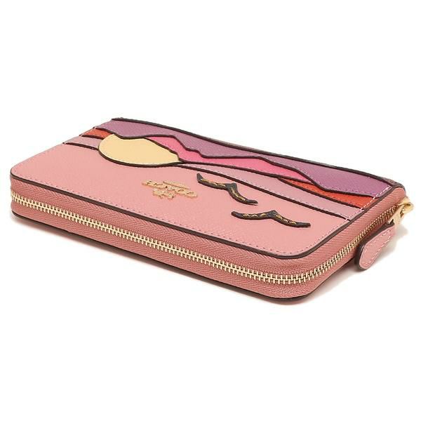コーチ アウトレット 二つ折り財布 ピンク レディース COACH C3641 IMQA7 詳細画像