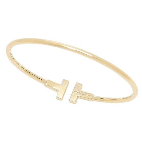 ティファニー ブレスレット アクセサリー Tワイヤー 18K Mサイズ バングル イエローゴールド レディース TIFFANY&Co. 33263503 詳細画像