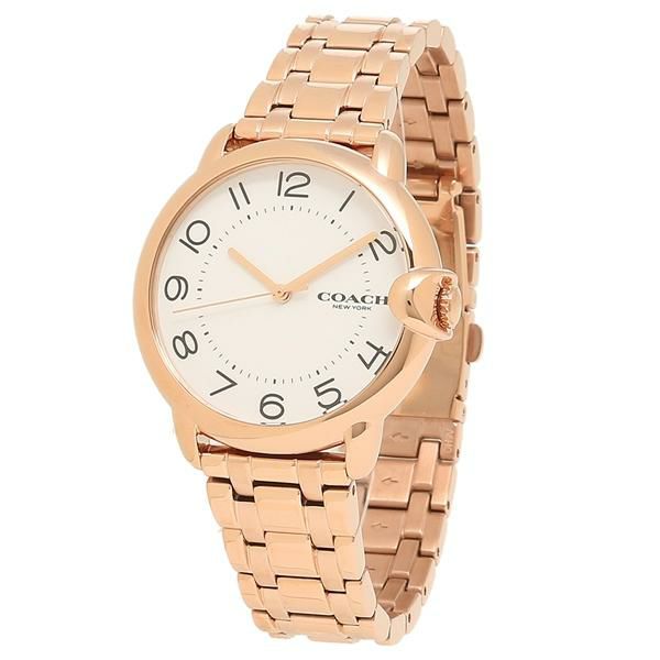 コーチ 時計 レディース アーデン36mm クォーツ ホワイト ピンクゴールド COACH 14503598 詳細画像