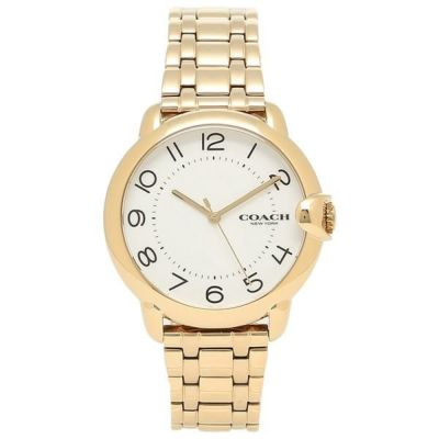 コーチ 時計 レディース アーデン36mm クォーツ ホワイト ゴールド COACH 14503599