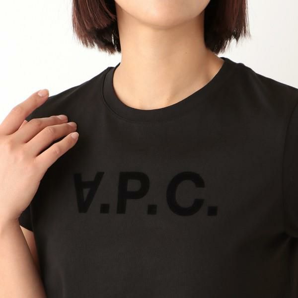 アーペーセー トップス Tシャツ ブラック レディース APC A.P.C.  COBQX F26944 LZZ 詳細画像