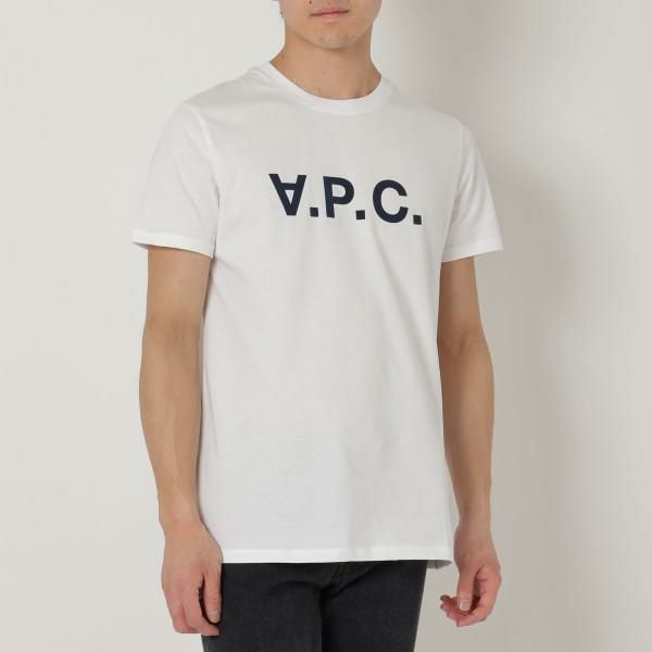 アーペーセー  トップス Tシャツ ホワイト メンズ APC A.P.C.  COBQX H26586 IAK