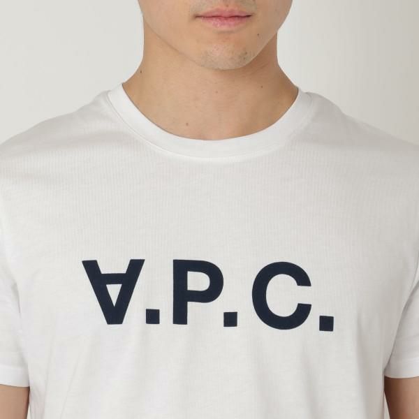 アーペーセー  トップス Tシャツ ホワイト メンズ APC A.P.C.  COBQX H26586 IAK 詳細画像