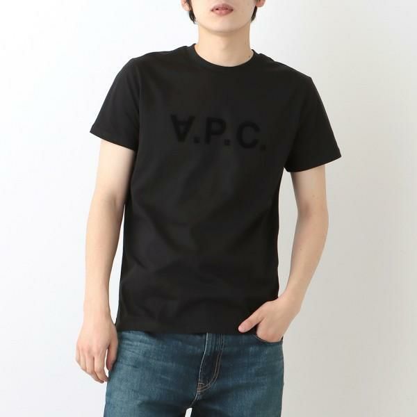 アーペーセー トップス Tシャツ ブラック メンズ APC A.P.C.  COBQX H26943 LZZ