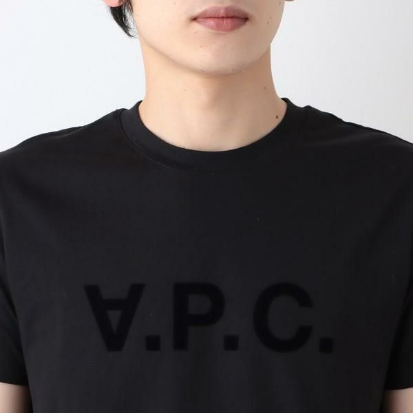 アーペーセー トップス Tシャツ ブラック メンズ APC A.P.C.  COBQX H26943 LZZ 詳細画像