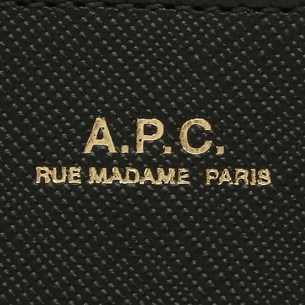 アーペーセー 二つ折り財布 コンパクト財布 ブラック メンズ レディース APC A.P.C.  PXBJQ F63029 LZZ 詳細画像
