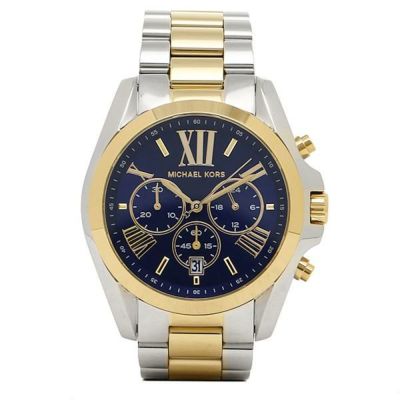 マイケルコース 時計 レディース Michael Kors Mk5976 Mk Bradshaw Chronograph 腕時計 ウォッチ シルバー ブルー Axes