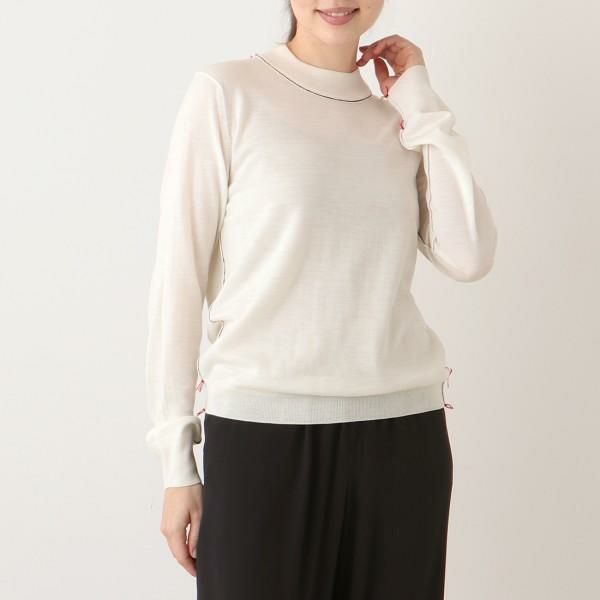 メゾンマルジェラ トップス 長袖ニット セーター ホワイト レディース