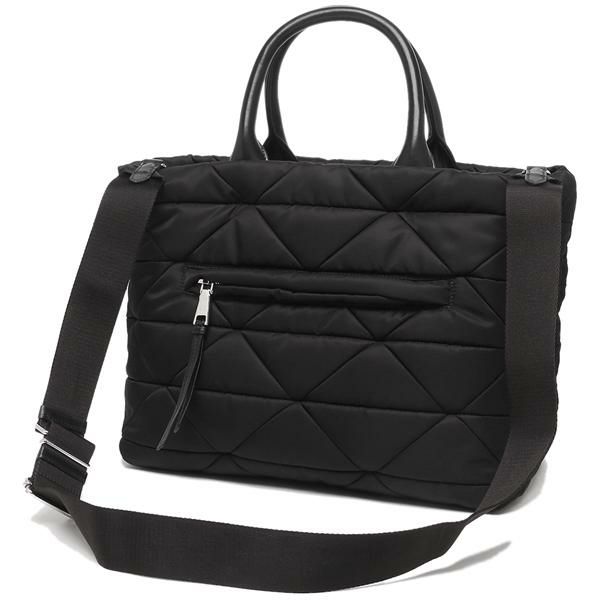 プラダ ハンドバッグ ショルダーバッグ テスート キルティング トライアングルロゴ ブラック レディース PRADA 1BG435 RDJN OOO F0002 A4対応 詳細画像