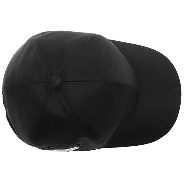 プラダ キャップ 帽子 テスート リナイロン トライアングルロゴ ブラック メンズ レディース PRADA 1HC274 2DMI F0002 詳細画像