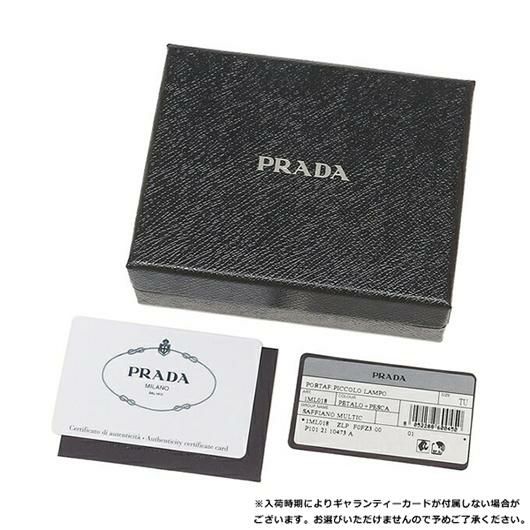 プラダ 二つ折り財布 サフィアーノ マルチカラー ピンク レディース PRADA 1ML018 ZLP F0FZ3 詳細画像