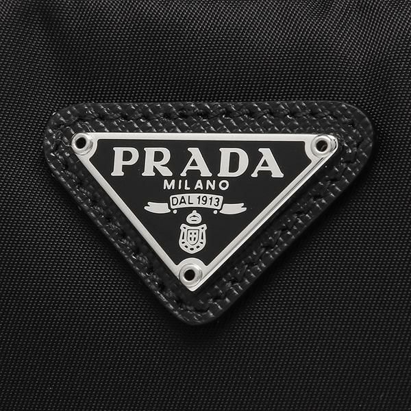 プラダ ポーチ ヴェラ トライアングルロゴ ブラック レディース PRADA 1NE021 R067 F0002 詳細画像