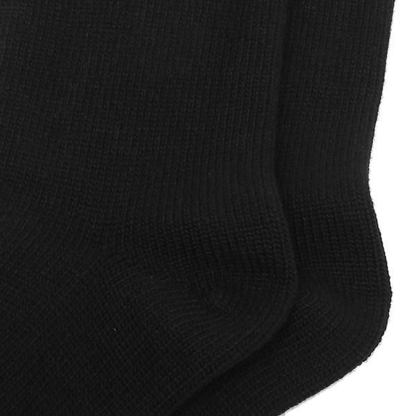 プラダ 靴下 ソックス カシミア ロゴ ブラック レディース PRADA 66497 1YVZ 202 F0002 詳細画像