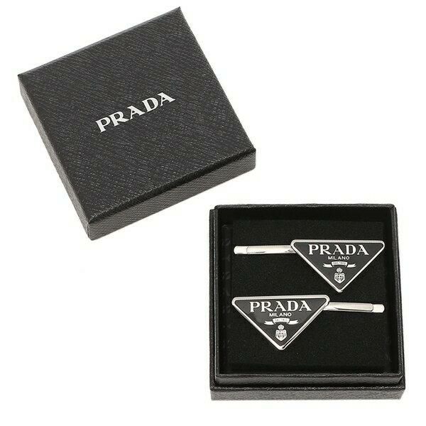 プラダ ヘア アクセサリー トライアングルロゴ ヘアピン レディース PRADA 1IF051 2BA6 詳細画像