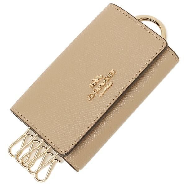 コーチ アウトレットキーケース ベージュ レディース COACH 76741 IMTAU
