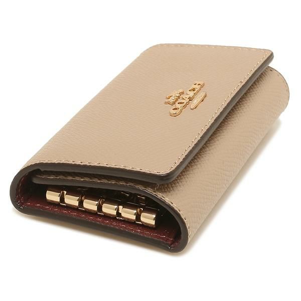 コーチ アウトレットキーケース ベージュ レディース COACH 76741 IMTAU 詳細画像