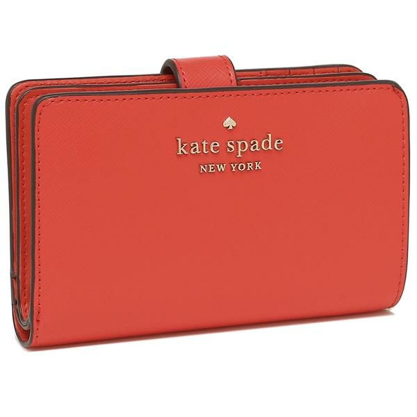 ケイトスペード アウトレット 二つ折り財布 ステイシー オレンジ レディース KATE SPADE WLR00128 609