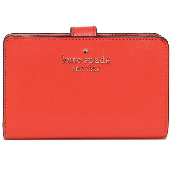 ケイトスペード アウトレット 二つ折り財布 ステイシー オレンジ レディース KATE SPADE WLR00128 609 詳細画像