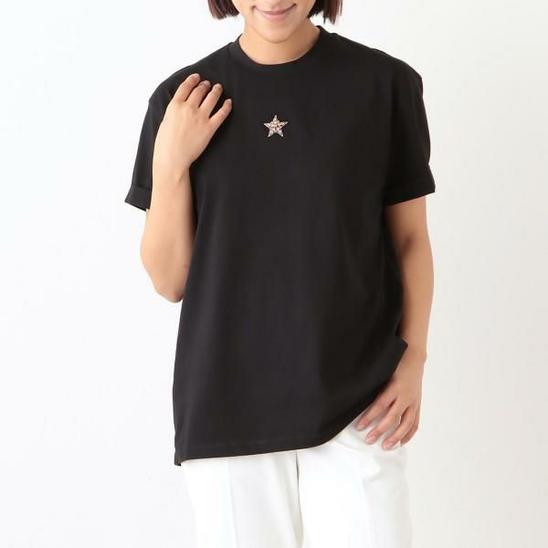 ステラマッカートニー トップス Tシャツ スター ブラック レディース STELLA McCARTNEY 457142 SPW06 1000 38(約S) ステラマッカートニー トップス Tシャツ スター ブラック レディース STELLA McCARTNEY 457142 SPW06 1000 38(約S)