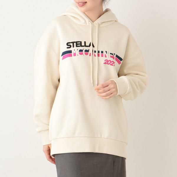 ステラマッカートニー パーカー フーディー ロゴ クリーム レディース STELLA McCARTNEY 515813 SOW82 9201