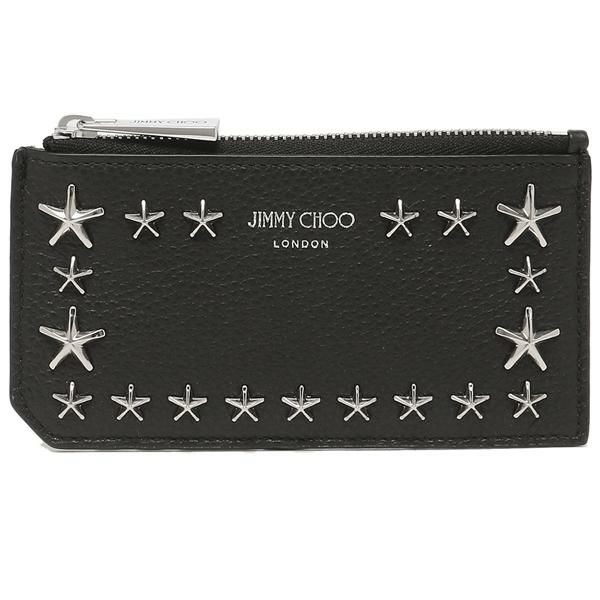 ジミーチュウ カードケース ケイシー コインケース フラグメントケース ブラック メンズ レディース JIMMY CHOO CASEYUUF 14503746 詳細画像