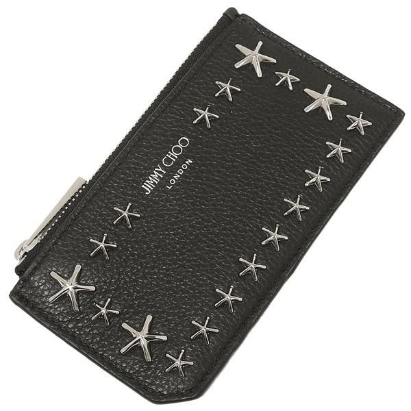 ジミーチュウ カードケース ケイシー コインケース フラグメントケース ブラック メンズ レディース JIMMY CHOO CASEYUUF 14503746 詳細画像
