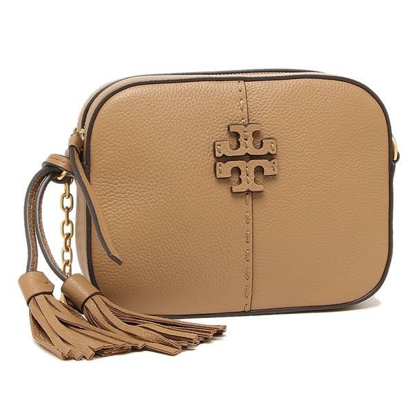 トリーバーチ ショルダーバッグ マックグロー カメラバッグ ライトブラウン レディース TORY BURCH 64447 227