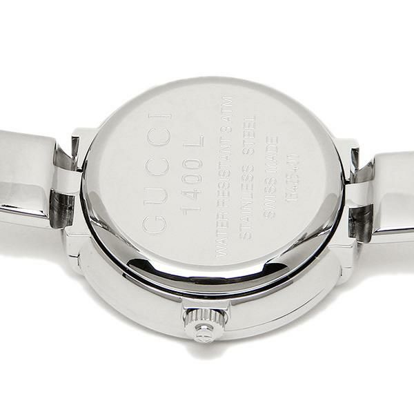 グッチ 時計 レディース 1400シリーズ 25MM クォーツ ホワイト シルバー GUCCI YA014512 詳細画像