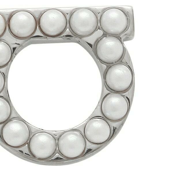 サルヴァトーレフェラガモ  ピアス アクセサリー ガンチーニ クリスタルパール ミディアム レディース Salvatore Ferragamo 760125 詳細画像