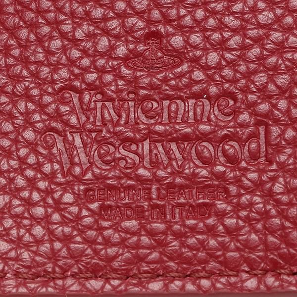 ヴィヴィアンウエストウッド 二つ折り財布 ジョーダン レッド メンズ レディース VIVIENNE WESTWOOD 51010024 41817 H402 詳細画像