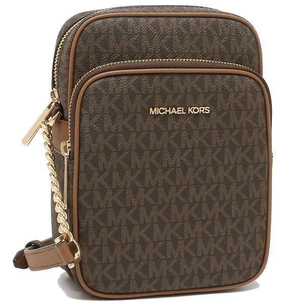 マイケルコース アウトレット ショルダーバッグ ジェットセットトラベル ブラウン レディース MICHAEL KORS 35F1GTVC2B BROWN