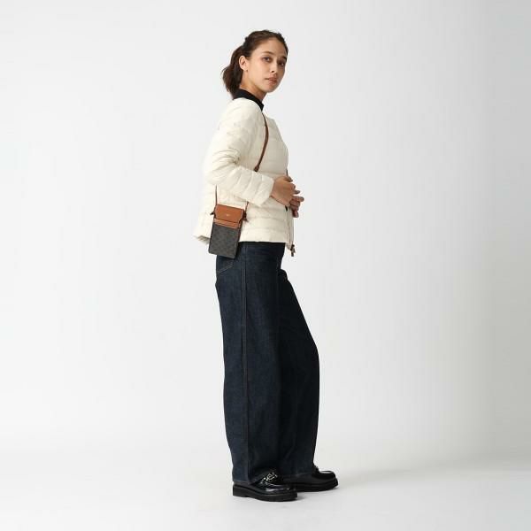 セリーヌ ショルダーバッグ フォンポーチ トリオンフ ブラウン メンズ レディース CELINE 10G332CQD 04LU 詳細画像