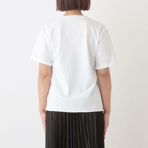 サンローランパリ Tシャツ トップス ロゴ ホワイト レディース SAINT LAURENT PARIS 460876 YB2DQ 9000 詳細画像