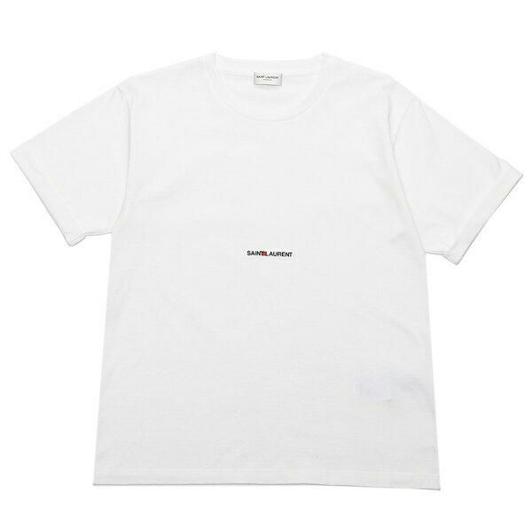 サンローランパリ Tシャツ トップス ロゴ ホワイト レディース SAINT LAURENT PARIS 460876 YB2DQ 9000 詳細画像